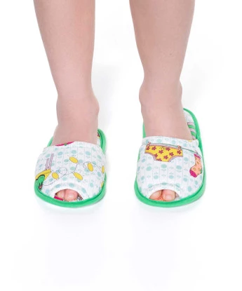 PANTUFA FEMININA COM ABERTURA INFANTIL - 5 A 12 ANOS