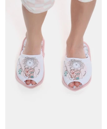 Pantufa Feminino Kids Com Abertura