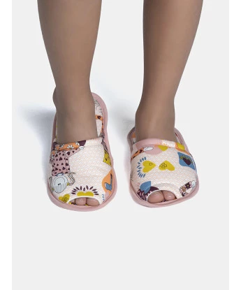 Pantufa Feminina Kids Com Abertura