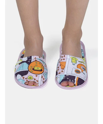 Pantufa Feminina Kids Com Abertura