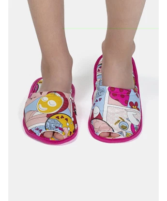 Pantufa Feminina Kids Com Abertura