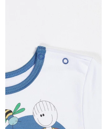 Conjunto Masculino Baby Manga Longa e Calça Moletinho