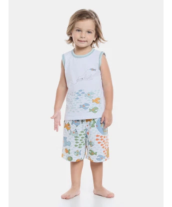 Pijama regata machão e bermuda 