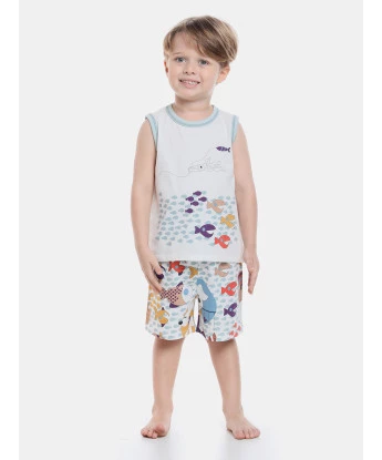 Pijama regata machão e bermuda