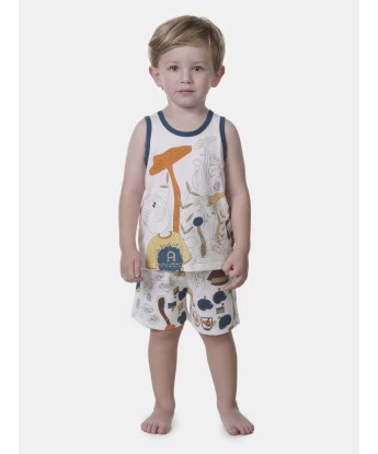 Pijama regata e bermuda