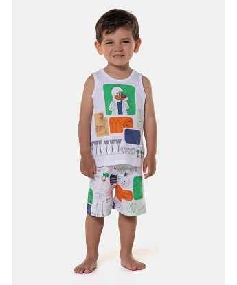 Pijama regata e bermuda