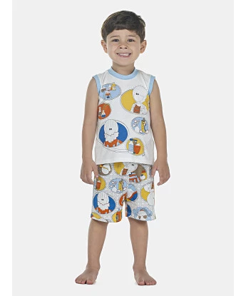 Pijama Masculino Baby Regata Machão e Bermuda