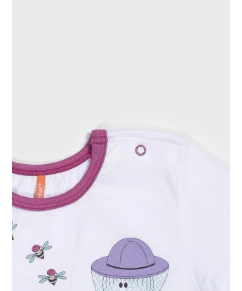 Conjunto Feminino Baby Manga Curta e Calça