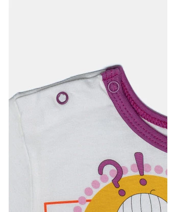 Pijama Feminino Infantil Manga Curta e Short Pat  Annie e Bill 
