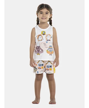 Pijama Feminino Baby Regata e Short