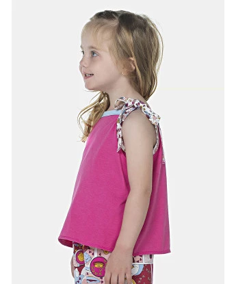 Pijama Feminino Baby Alça Amarração e Short