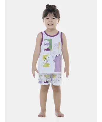 Pijama Feminino Baby Regata e Short