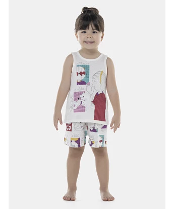 Pijama Feminino Baby Regata e Short