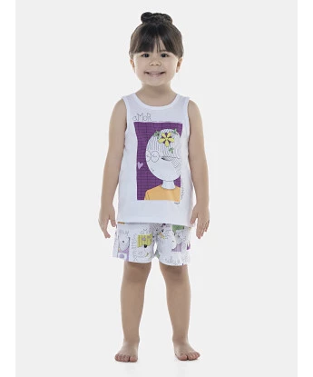 Pijama Feminino Baby Regata e Short
