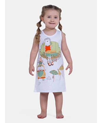 Sonhart Pijama | Camisola Regata Infantil Menina Pat e Jim