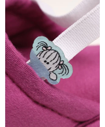 Pantufa Infantil Feminina Fechada 1 a 4 anos Fucsia