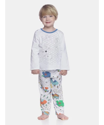 Pijama manga longa e calça