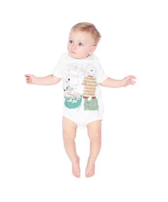 Kit Body Masculino Bebe Manga Curta