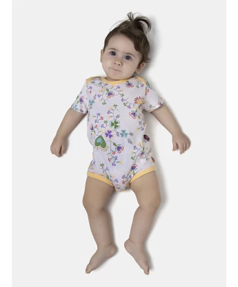 Kit Body Feminino Bebe Manga Curta
