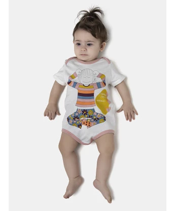 Kit Body Feminino Bebe Manga Curta