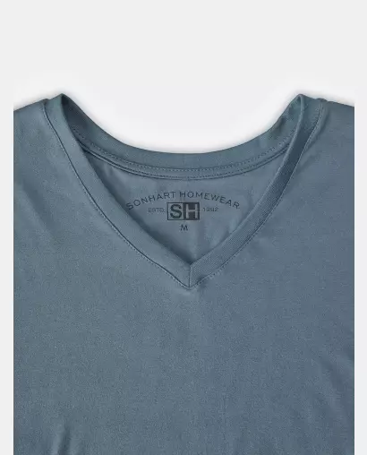 Pijama Masculino Adulto Manga Longa Decote V e Calça Listrada