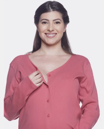 Homewear gestante manga longa e calça