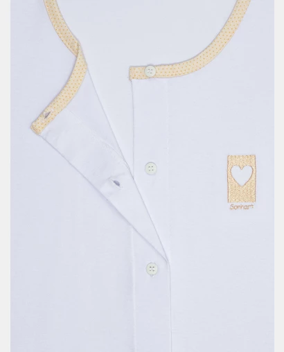 Pijama Feminino Adulto Regata Aberta e Bermuda