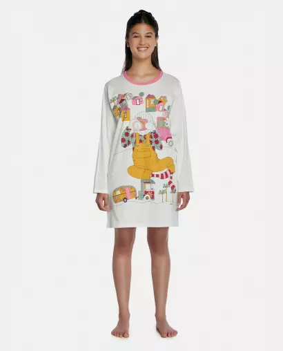 Camisão Feminino Adulto Manga Longa