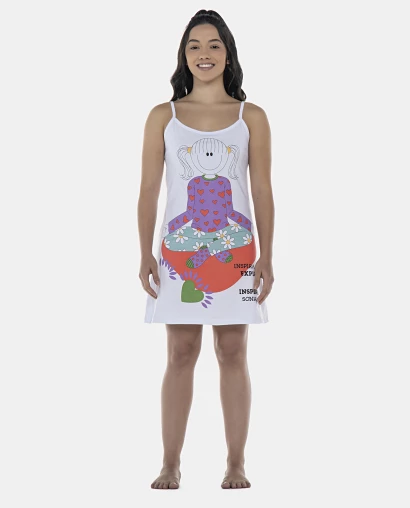 Camisola Feminina Adulto Alça