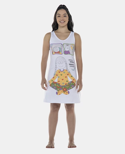 Camisola Feminina Adulto Acinturada Regata