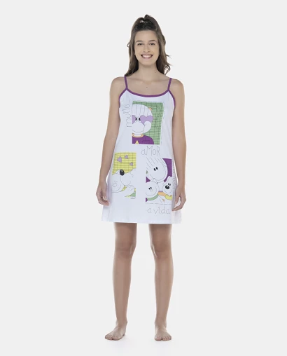 Camisola Feminina Adulto Alça