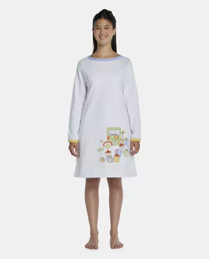 Camisola Feminino Adulto Manga Longa Moletinho