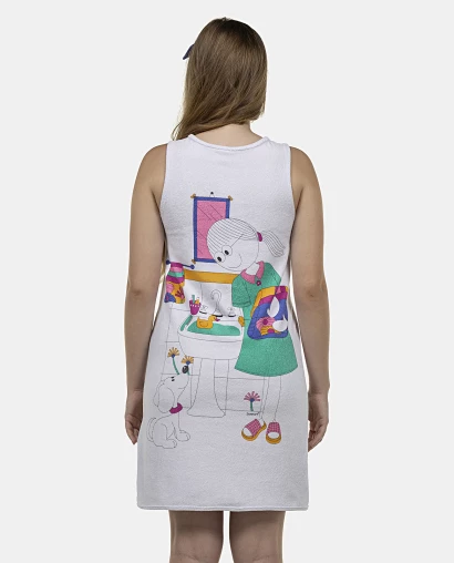 Roupão Feminino Adulto Regata Zíper Atoalhado