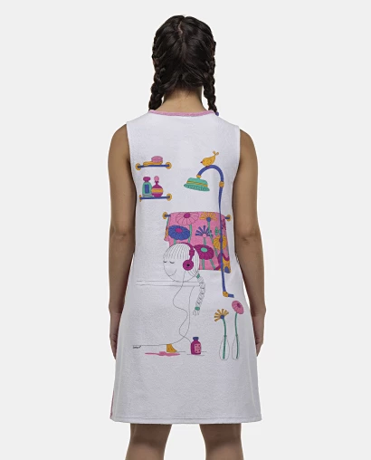 Roupão Feminino Adulto Cavado Atoalhado