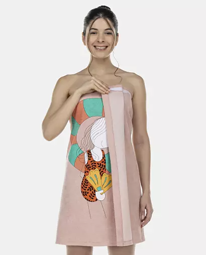 Roupão Feminino Adulto Saída de Banho Atoalhado