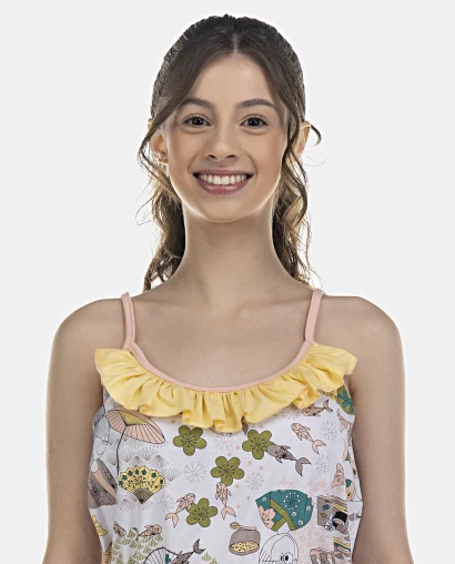 Macacão Feminino Adulto Alça