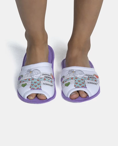 Pantufa Feminina Adulto Com Abertura