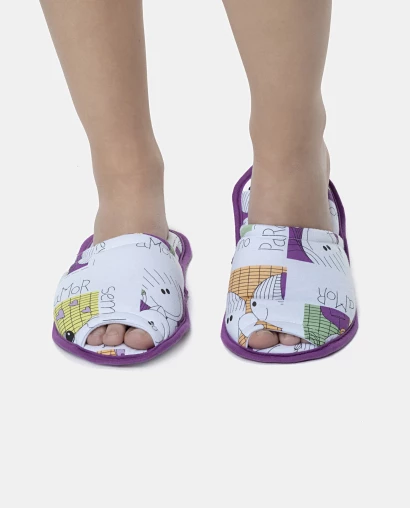 Pantufa Feminina Adulto Com Abertura