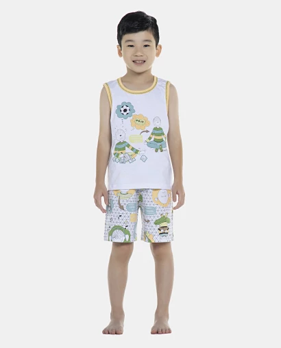 Pijama Masculino Kids Regata Machão e Bermuda