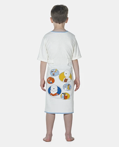 Roupão Masculino Kids Manga Curta Atoalhado