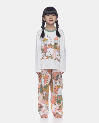 Pijama manga longa e calça