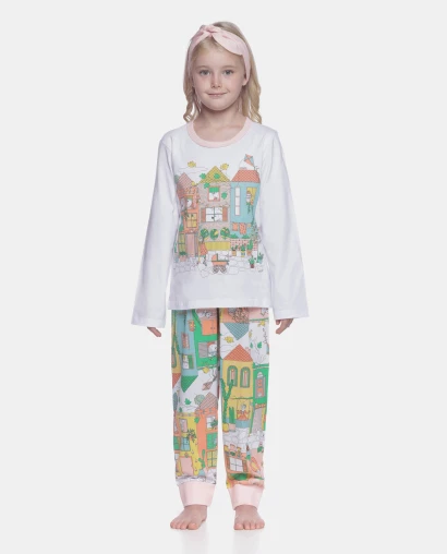 Pijama manga longa e calça