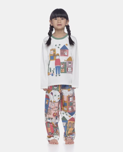Pijama manga longa e calça   