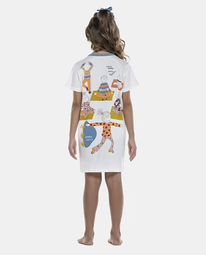 Camisão Feminino Kids Manga Curta