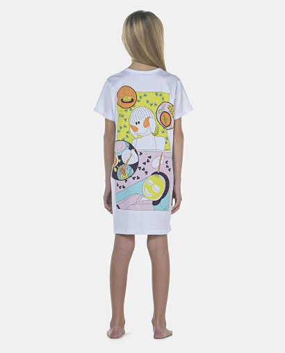 Camisão Feminino Kids Manga Curta