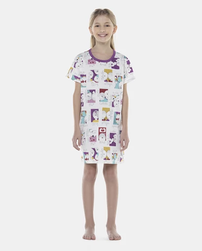 Camisão Feminino Kids Manga Curta