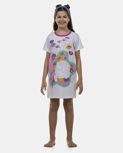 Camisão Feminino Kids Manga Curta