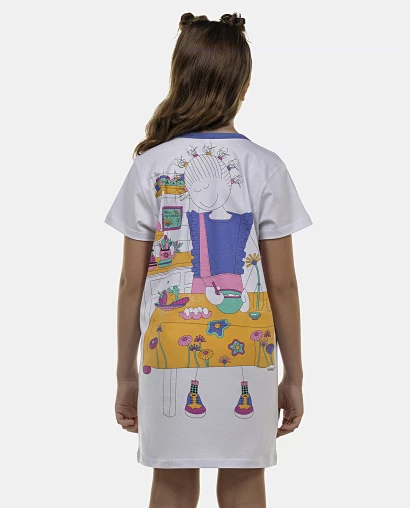 Camisão Feminino Kids Manga Curta