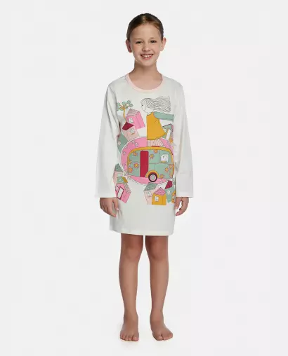 Camisão Feminino Kids Manga Longa