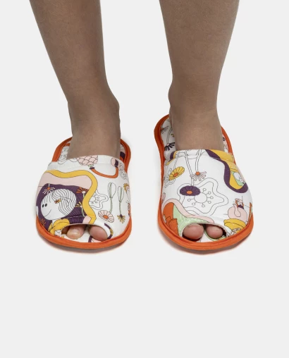 Pantufa Feminina Kids Com Abertura